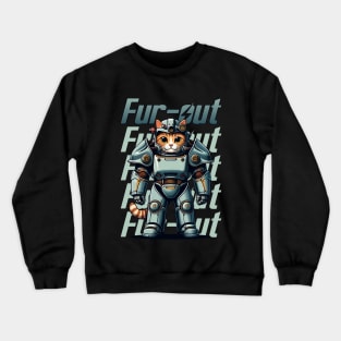 Fur-Out | Cat | Video Game | Animal | Game Icon | Pop Culture | Hero Crewneck Sweatshirt